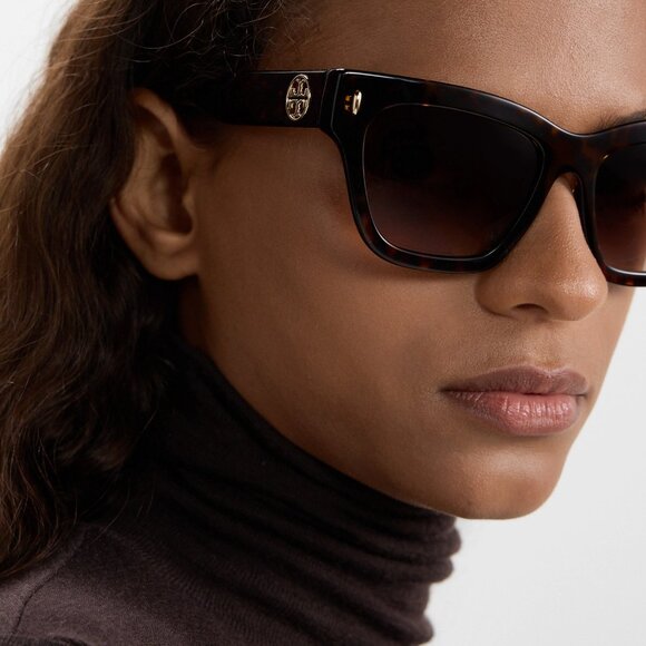 NWT Tory Burch Sunglasses tortoise with original packaging - Picture 6 of 7